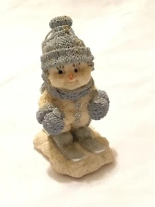 Vintage Zugabe Snow Buddies "The Skiier" Weihnachtsschmuck 1999 Schneemann Figur - Bild 1 von 7