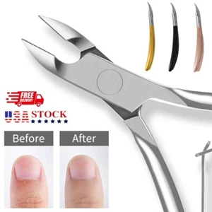 Toe Pliers Manicure Stainless Steel Pedicure Pliers Angle Scissors Portable Tool - Picture 1 of 18