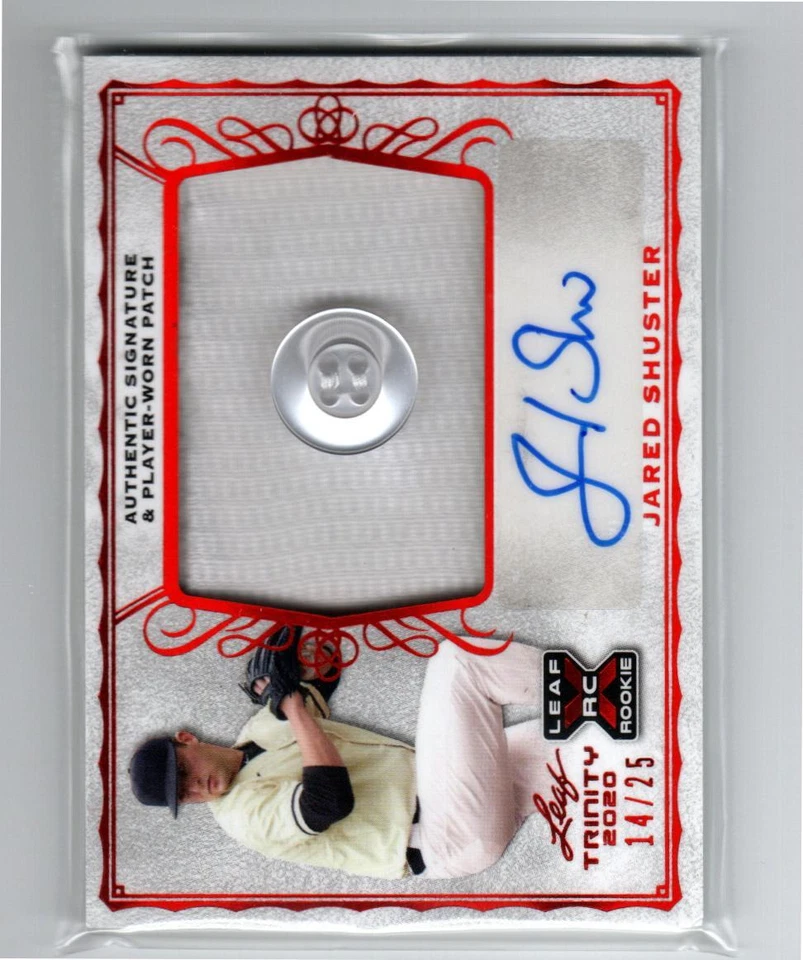 2020 Leaf Trinity Patch AUTO Red Spectrum #PAJS1 Jared Shuster /25 - Image 1 of 1