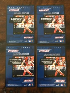 2001 MLB Showdown Strategy Cards  - Pitchout #S64 Set Of 4