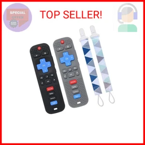 2 Pack Silicone Baby Teething Toys, Remote Control Shape Teething Toys for Babie - Picture 1 of 2