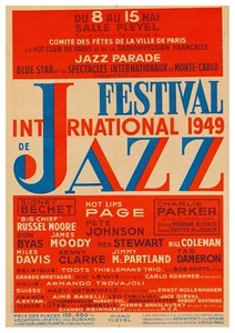Reproduction Vintage "Jazz Festival 1949" Poster Poster,  Size A2 - Picture 1 of 1