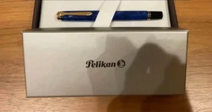 Pelikan Souveran M800 Blue o' blue Füllfederhalter 18C 750 feine Feder Sonder... - Bild 1 von 8