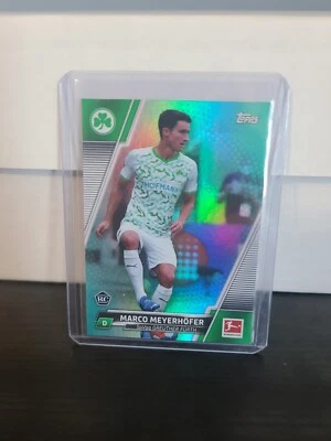 2021-22 Topps Bundesliga #85 Marco Meyerhofer Aqua Foil Parallel 195/199 Rookie  - Image 1 of 2