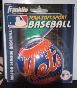 Vintage Collectible Franklin Team Soft-Sport NY Mets Baseball 1997 NEW - Picture 1 of 3