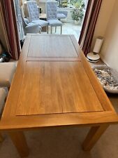 Solid Oak Extending Dining Table, Oak Furniture Land