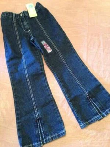 Gymboree European Holiday Girl's Dark Denim Flare Jeans Sz 5 Split Hem NWT - Picture 1 of 1