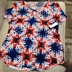 Freshman Red, White & Blue Top ~ Size Medium ~ New - Picture 1 of 3