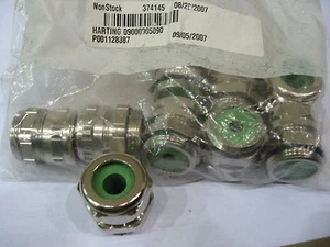 NEW Harting Cable Connector (Green Grommet) 09000005090 - Picture 1 of 1