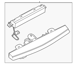 Genuine Nissan High Mount Lamp 26590-3SG6A - Picture 1 of 2