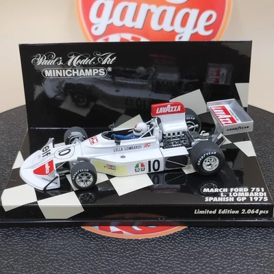 MINICHAMPS 1/43 March Ford 751 L. Lombardi #10 Spanish GP 1975 430750010 - Image 1 of 4