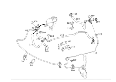 Оригинальный шланг Mercedes-Benz 204-830-12-96 - Изображение 1 из 2