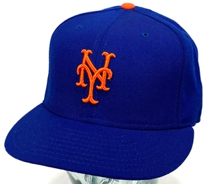Cappello Mets New Era Collezione Autentica 7 3/8 Fitted Cap Blu New York 59Fifty - Foto 1 di 6