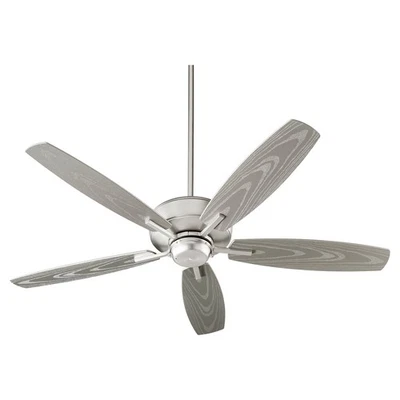 Satin Nickel 52"Patio Fan from the Breeze Patio Collection - Image 1 of 2