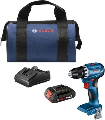 NEW NIB Bosch 18V Professional Brushless Compact Drill/Driver Kit GSR18V-400B12 - Image 1 of 3
