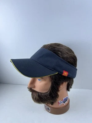 McDonald’s Restaurant Employee Sun Visor Hat Adjustable  Dark Navy Blue Big Macs - Image 1 of 4