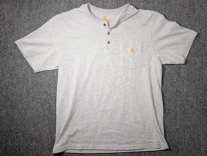 CAMISETA CARHARTT GRIS HENLEY BOLSILLO GRANDE - Imagen 1 de 5