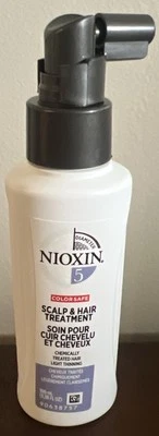 Nioxin 5 Scalp Hair Treatment Color Safe 3.38 oz 100 ML Progressed Thinning New! - Image 1 of 2