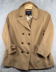 Chaquetón Lands’ End mezcla de lana chaquetón doble pecho forrado clásico para mujer 24 - Imagen 1 de 5