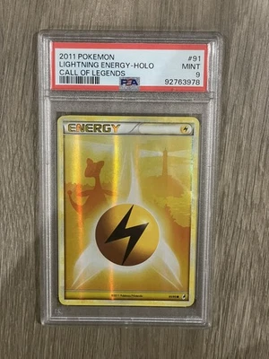 Pokemon - Call Of Legends - Lightning Energy -  PSA Grade Mint 9 - Holo - Image 1 of 2