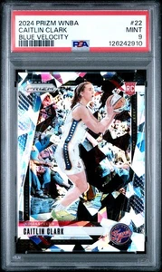 CAITLIN CLARK 2024 PRIZM WNBA ICE PRIZM ROOKIE RC #22 PSA 9 MINT! FEVER IOWA! - Picture 1 of 2
