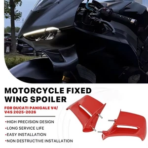FOR Ducati 2025 Panigale V4 Front Winglets Wind Wing 96981831AA - Picture 1 of 14