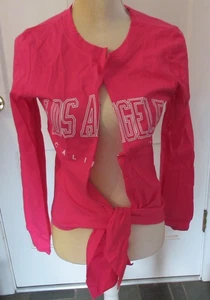 Sexy Camiseta Zoyami Para Mujer Corbata Frontal Manga Larga Gráfica Talla S - Imagen 1 de 3