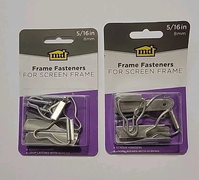 LOT OF 2 PACKS Frame Fasteners for Screen Frame 5/16” - Image 1 of 4