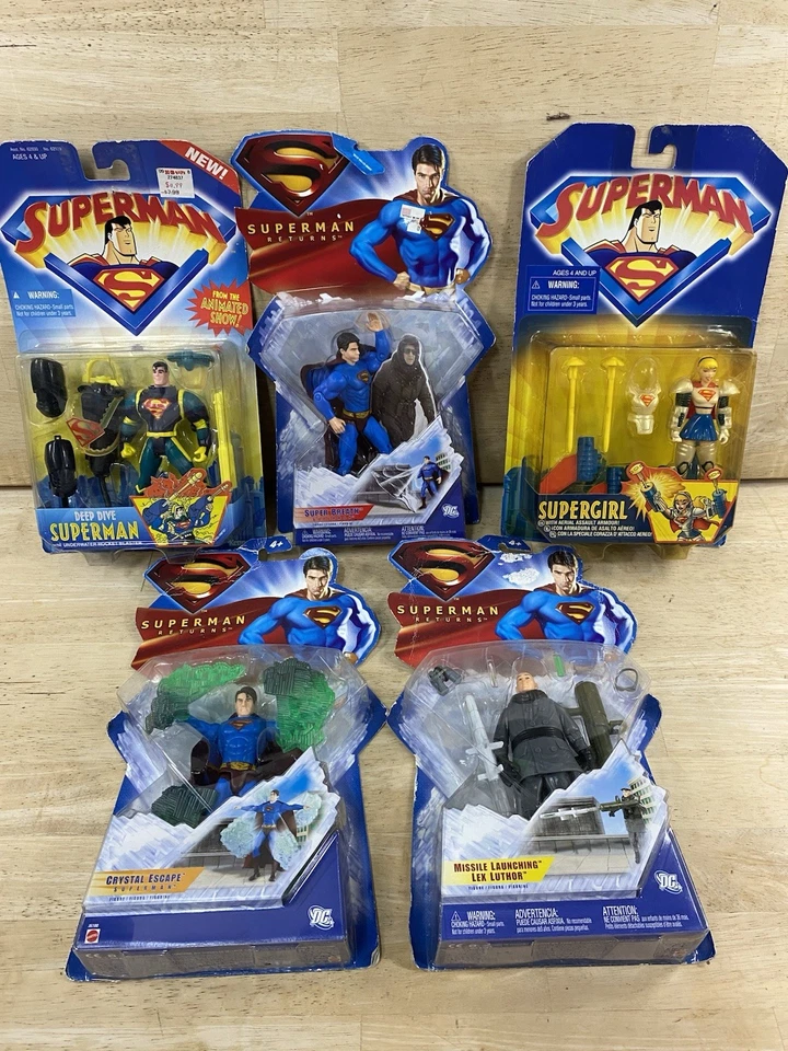 NEW 1990s Superman Superwoman Villains Action Figure Lot Of 5 (FREE SHIPPING) - Image 1 of 4