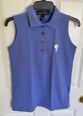 Camisa Cross Creek The Exceptional púrpura para mujer pequeña sin mangas Palmetto Moon Foto 1 de 4