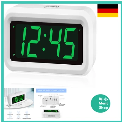 LED Digital Wecker | 3 Helligkeitsstufen | Tragbarer Reisewecker - Bild 1 von 4