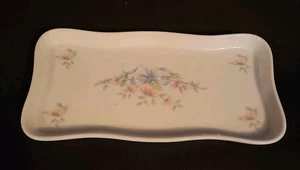 Princess House Vanity Trinket Tray Pink Floral Handcrafted Fine Porcelain Japan - Picture 1 of 5
