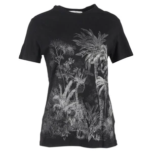 Camiseta Dior Tropical Estampado Gráfico en Algodón Negro - Imagen 1 de 3