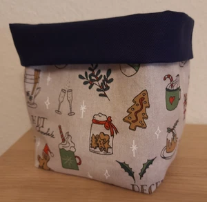 Utensilo * selbst genäht Handmade Aufbewahrung * Weihnachten Kekse Tee Sekt - Bild 1 von 2