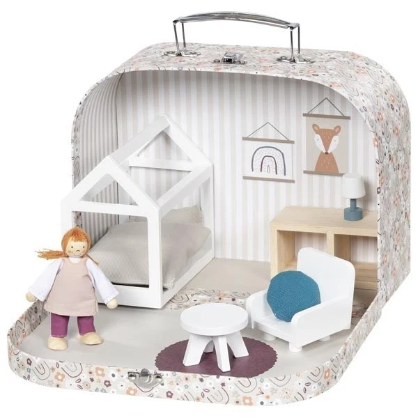 Goki Koffer Apartment Paris No. 137 (Puppen, Puppenhaus) - Bild 1 von 2