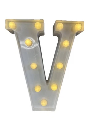 Marquee Light Up V Battery Powered Led Letter Lights Alphabet Marquee {J} - Image 1 of 4