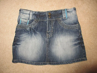 ДЖИНСОВАЯ ЮБКА - девочек - сумасшедший 8 - средний синий - Sz 8 - Изображение 1 из 3
