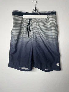 Calvin Klein Men's Swim Trunks CK Logo Size Large Blue Ombre Pocket EUC Nice! - Picture 1 of 9