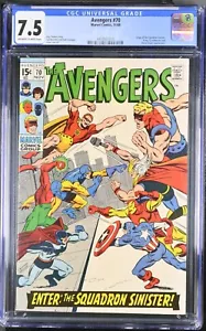 Avengers #70, CGC 7.5, copertina Buscema & Grainger - Foto 1 di 2