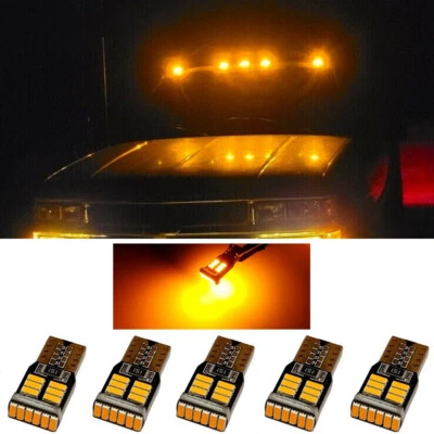5x luces marcadoras LED ámbar/amarillo cabina techo separación para camionetas Chevrolet C/K Foto 1 de 4