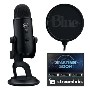 Logitech for Creators Blue Yeti Game Streaming Kit with Yeti USB Gaming Mic S... - Picture 1 of 9