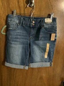 MUDD Girls Bermuda Flex Denim Size 14 NWT - Picture 1 of 8