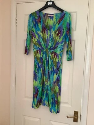 Beautiful Matthew Williamson 3/4 sleeve dress size 10 - 12 see measurements  - Image 1 of 4