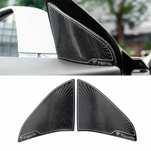 Black Titanium A Post Triangle Speaker Frame Trim Fit For Tesla Model 3 17-2021 - Picture 1 of 4