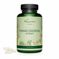 PANAX GINSENG COREANO Vegavero® | 4800 mg | con 120 mg di Ginsenosidi | Contr...