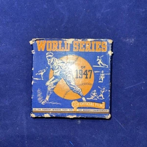 Serie Mundial de Béisbol 1947 en caja 16 mm películas oficiales Yankees Vs Brooklyn Dodgers - Imagen 1 de 3