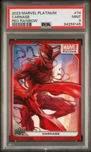 Carnage #74 Red Rainbow PSA 9 Upper Deck 2023 Marvel Platinum - Picture 1 of 3