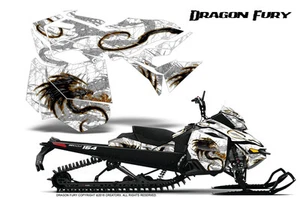 SKI-DOO REV XM SUMMIT SNOWMOBILE CREATORX GRAPHICS KIT DRAGON FURY ORANGE WHITE - Picture 1 of 1