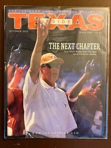 OCTUBRE 2002, REVISTA INSIDE TEXAS, NÚMERO 1 - TEXAS LONGHORNS - MARRÓN MACK - Imagen 1 de 1