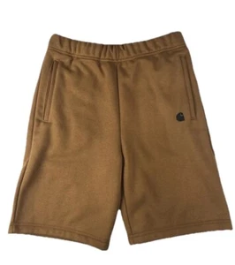 New Carhartt Men's Midweight Fleece Shorts Brown Size Small BS5840 Pockets NWT - Picture 1 of 15